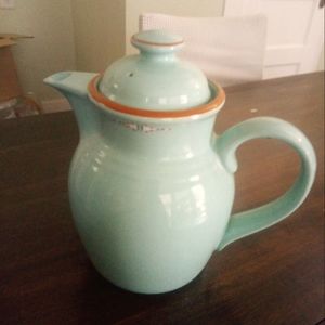 Vintage noritake stoneware teapot coffeepot in boulder ridge design